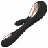 LELO Soraya Wave - vibrator cu acțiune de balansare, cu stimulator de clitoris (negru) 