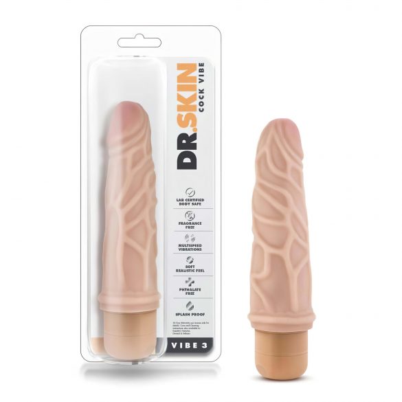 Dr. Skin Vibe No. 3 - vibrator realist (natur) 