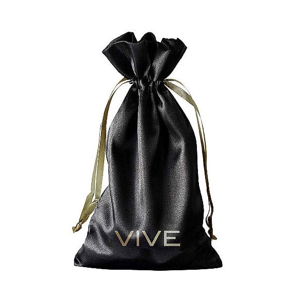 Vive - sac de jucării sexuale din satin (negru) 