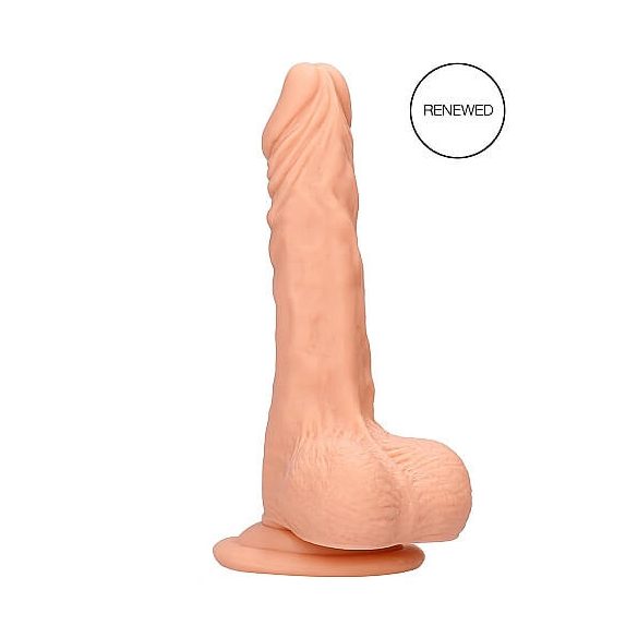 RealRock Dong 7 - dildo realist cu testicule (17cm) - natural 