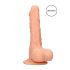 RealRock Dong 7 - dildo realist cu testicule (17cm) - natural 