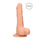 RealRock Dong 7 - dildo realist cu testicule (17cm) - natural 