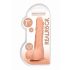 RealRock Dong 7 - dildo realist cu testicule (17cm) - natural 