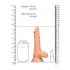 RealRock Dong 7 - dildo realist cu testicule (17cm) - natural 