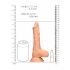 RealRock Dong 8 - dildo realist cu testicule (20cm) - natural 