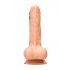 RealRock Dong 9 - dildo realist cu testicule (23 cm) - natural 