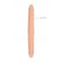 RealRock Double Dong 14 - dildo dublu (36cm) - natural 