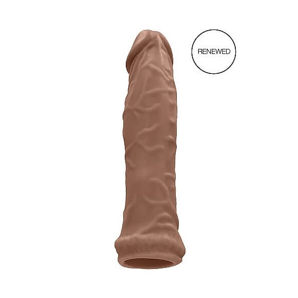 RealRock Manșon pentru penis 6 - culoare naturală închisă (17cm) 