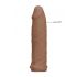 RealRock Manșon pentru penis 6 - culoare naturală închisă (17cm) 