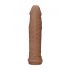 RealRock Manșon pentru penis 6 - culoare naturală închisă (17cm) 