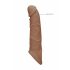 RealRock Penis Sleeve 8 - manșon pentru penis (21cm) - natural închis 