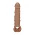 RealRock Penis Sleeve 8 - manșon pentru penis (21cm) - natural închis 