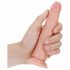 RealRock Subțire - dildo realist cu ventuză - 15,5cm (natural) 