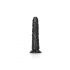 RealRock Slim - dildo realist cu ventuză - 15,5cm (negru) 