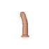 Dildo realistic RealRock cu ventuză - 15,5 cm (natur închis) 