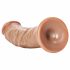 Dildo realistic RealRock cu ventuză - 15,5 cm (natur închis) 