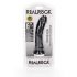 RealRock - dildo realist cu ventuză - 15,5cm (negru) 