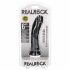 RealRock - dildo realist cu ventuză - 15,5cm (negru) 