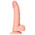 Dildo realist cu ventuză și testicule - 15,5cm (natural) 