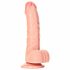 Dildo realist cu ventuză și testicule - 15,5cm (natural) 