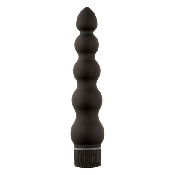 Vibrator anal rigid cu 5 bile - Black Magic 7 (negru) 