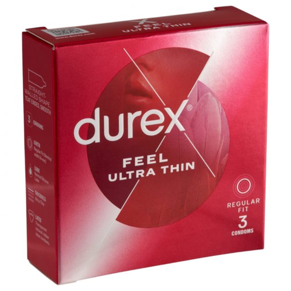 Durex Feel Ultra Thin - prezervative ultra senzitivi (3 bucăți)