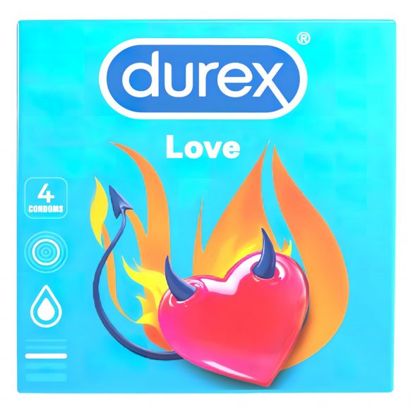 Prezervative Durex Love - Prezervativ Easy-on (4 bucăți)