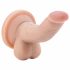 Dr. Skin 4 - dildo realist cu ventuză și testicule – natural (12 cm) 