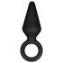 Aventuri Anale Platinum S - dildo anal (negru) - mic