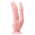 Dr. Skin 8 - dildo dublu cu ventuză (natur)