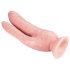 Dr. Skin 8 - dildo dublu cu ventuză (natur)