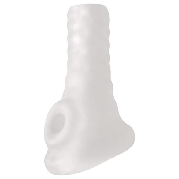 Perfect Fit Breeder - manșon deschis pentru penis (10 cm) - alb deschis 