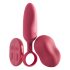 Platanomelón Mobi - set vibrator cu acumulator și radio - 2 piese (roșu) 