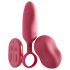 Platanomelón Mobi - set vibrator cu acumulator și radio - 2 piese (roșu) 