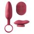 Platanomelón Mobi - set vibrator cu acumulator și radio - 2 piese (roșu) 