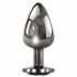 Set dildo anal metalic Evolved Black Gem (negru-argintiu) 