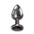 Set dildo anal metalic Evolved Black Gem (negru-argintiu) 