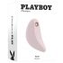 Vibrator clitoridian Playboy Palm, rezistent la apă, cu acumulator, 2 în 1 (roz) 