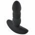 Playboy - vibrator anal cu împingere, reîncărcabil (negru)