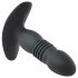 Playboy - vibrator anal cu împingere, reîncărcabil (negru)