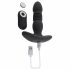 Playboy - vibrator anal cu împingere, reîncărcabil (negru)