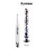 Playboy Jewels - dildo de sticlă ondulat, transparent