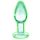 Booty Sparks Glow in the Dark S - dildo anal din sticlă (transparent)