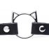 Guler cu Inel pentru Pisici Master Series Kinky Kitty (negru) 