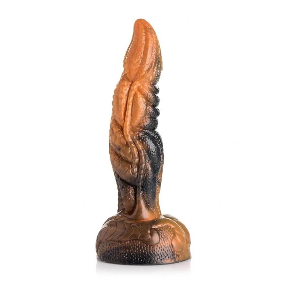 Creaturile Cocks Ravager - dildo texturat din silicon - 20cm (portocaliu)