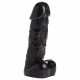 Dark Pecker - lumânare de corp - penis cu testicule - negru (352g)