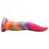 Limba Creature - dildo silicon luminos - 21cm (curcubeu) 