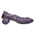 Dildo din silicon Hydra - 27cm (mov) 