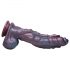 Creaturile Cocks Hydra - dildo din silicon - 27cm (mov)