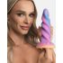 Dildo iluminat cu unicorn - Moon Rider (mov-roz) 